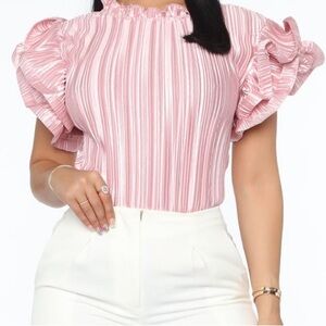 Pink Satin Blouse